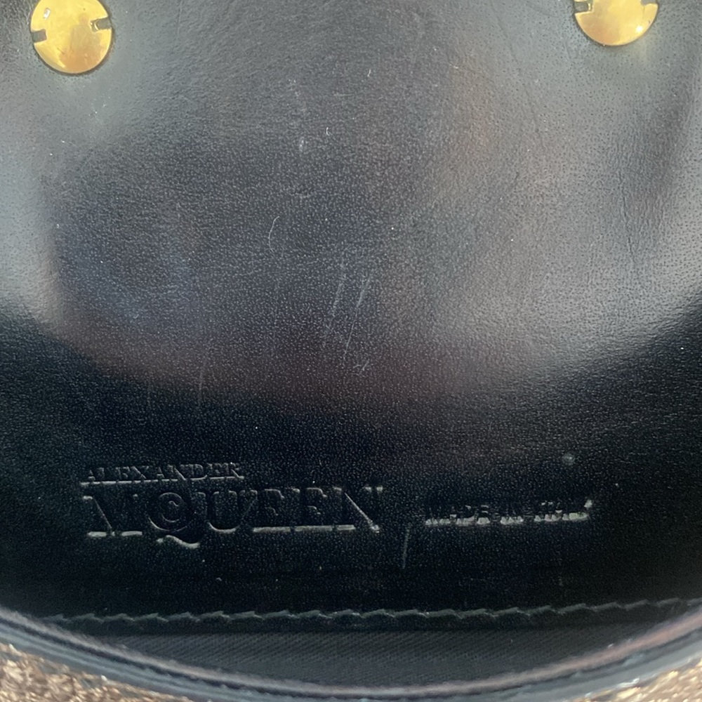 Alexander Mcqueen Multi Colored Large Leather Clu… - image 8